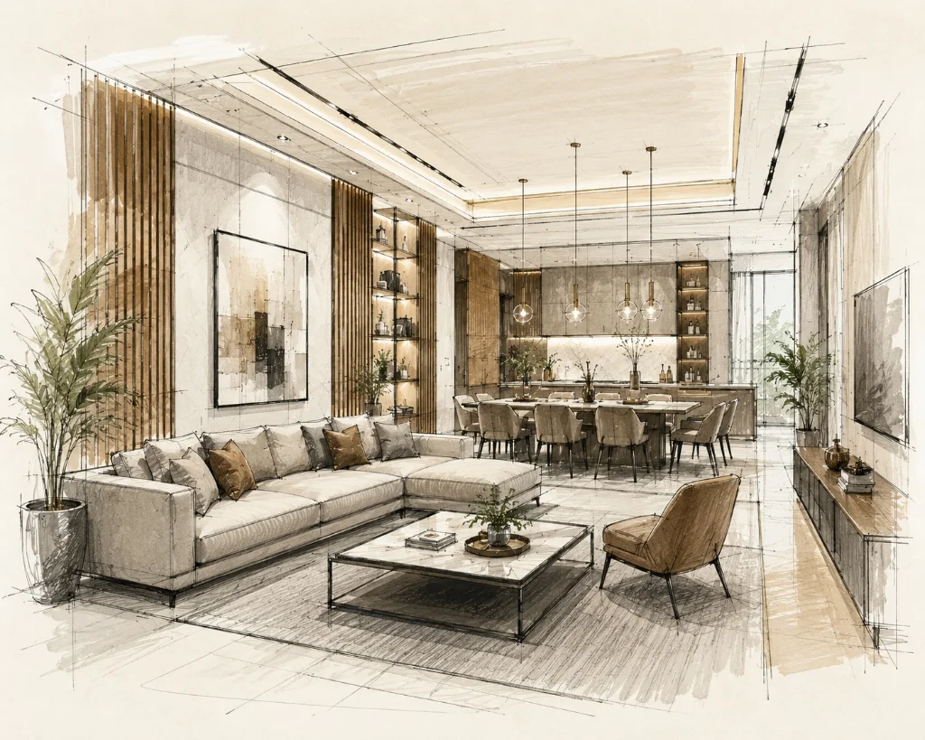 Verified Turnkey Interior Design by Nirman Projects Consultant